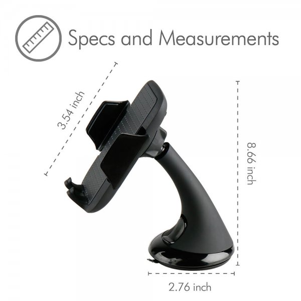 Phone Holder with Suction Cup Mount