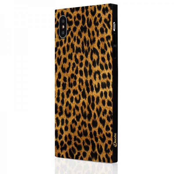 iPhone Xs Max Case Square Case Leopard