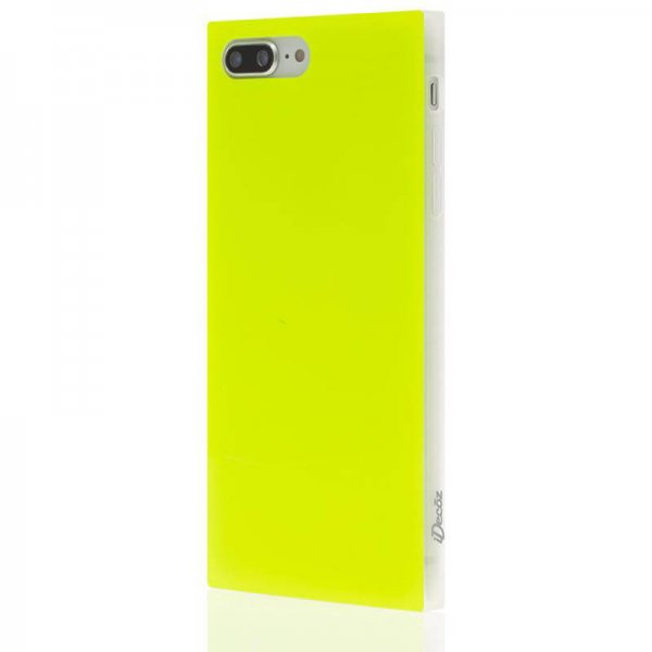 iPhone 7 Plus/iPhone 8 Plus Case Square Case Neon Yellow