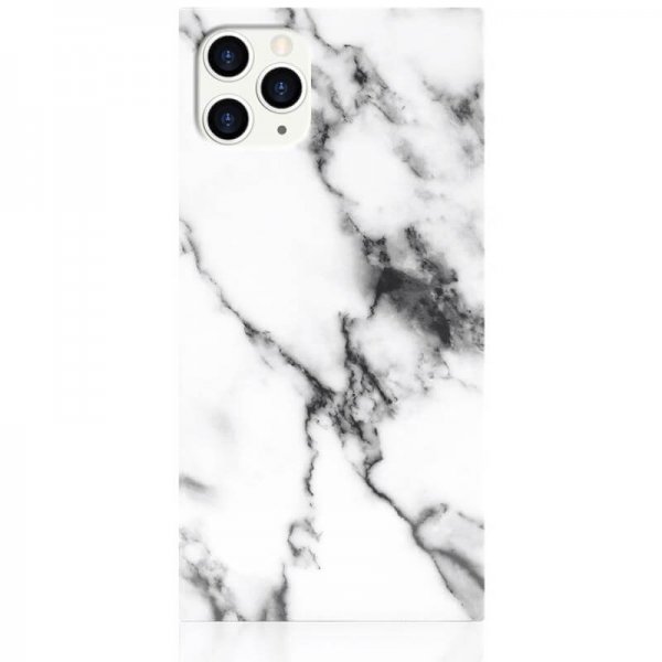 iPhone 11 Pro Case Square Case Marble White