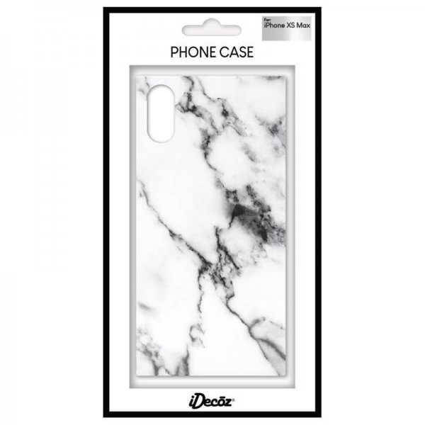 iPhone Xs Max Case Square Case Marble White