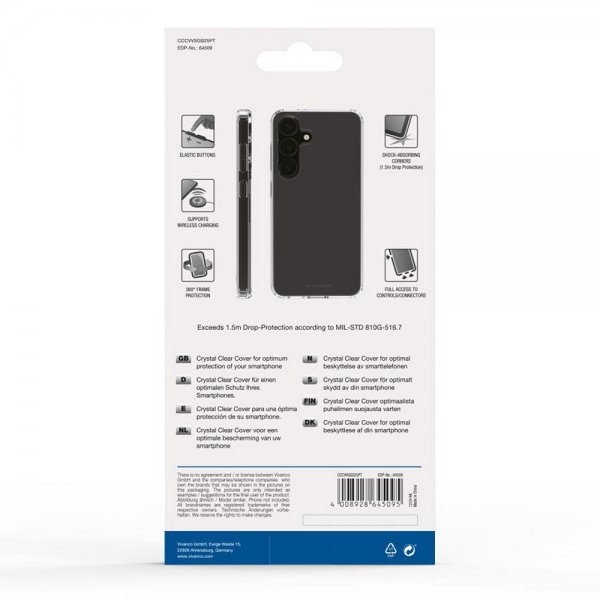 Samsung Galaxy S25 Plus Case Crystal Clear Transparent