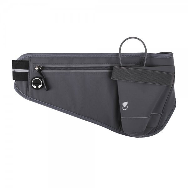Sport MidjeBelt Premium 6" Grey Pocket for Phone and Water Bottle