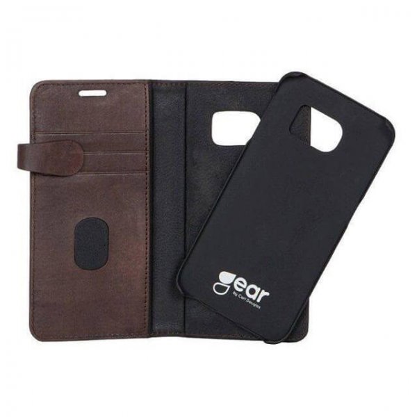 Samsung Galaxy S6 Edge Cover 2in1 Magnet Case Brown