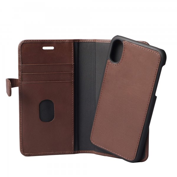 iPhone Xr Cover 2in1 Magnet Case Brown