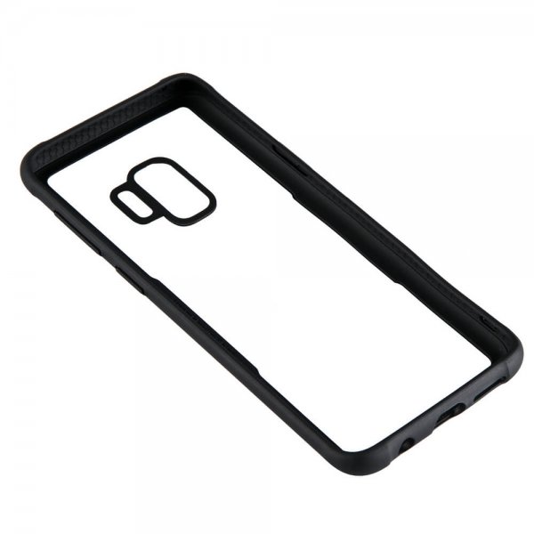 Samsung Galaxy S9 Case Tempered Glass Transparent Black