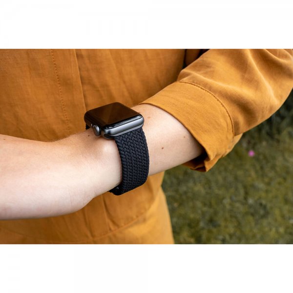 Apple Watch 44/45/46mm/Apple Watch Ultra Band Braided Nylon Black