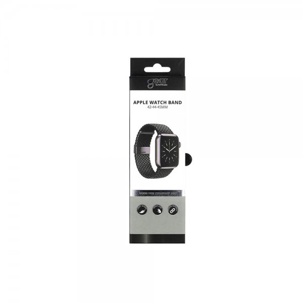 Apple Watch 44/45/46mm/Apple Watch Ultra Band Braided Nylon Black