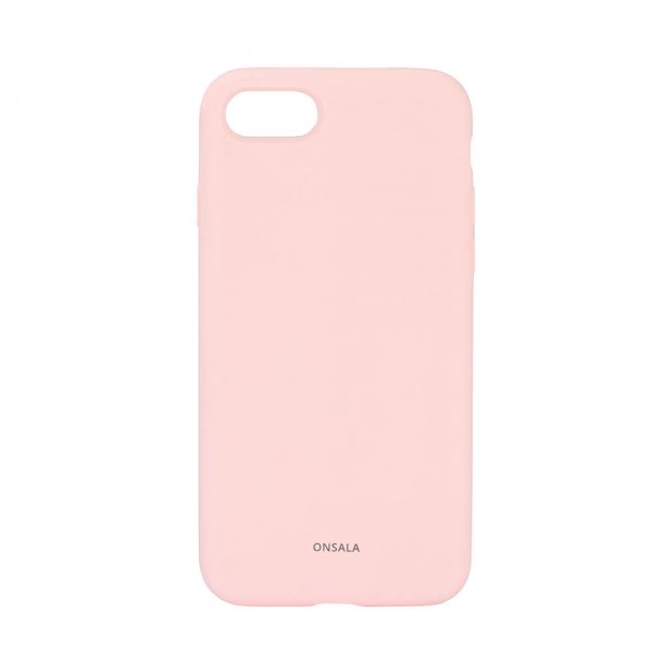 iPhone 6/6S/7/8/SE Case Silicone Chalk Pink