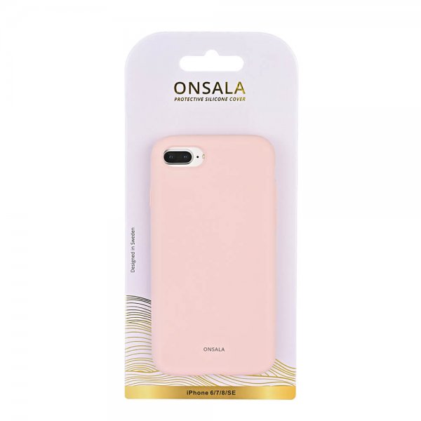 iPhone 6/6S/7/8/SE Case Silicone Chalk Pink