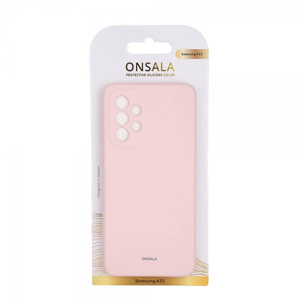 Samsung Galaxy A33 5G Case Silicone Chalk Pink