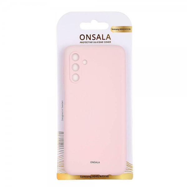Samsung Galaxy A13 5G/Galaxy A04s Case Silicone Chalk Pink