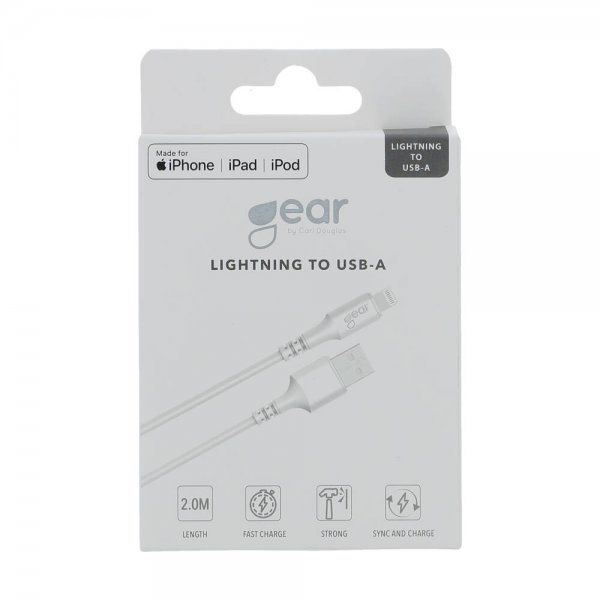 Charging Cable Lightning to USB-A 2m MFI White