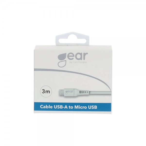 Charging Cable Micro-USB to USB-A 3m White