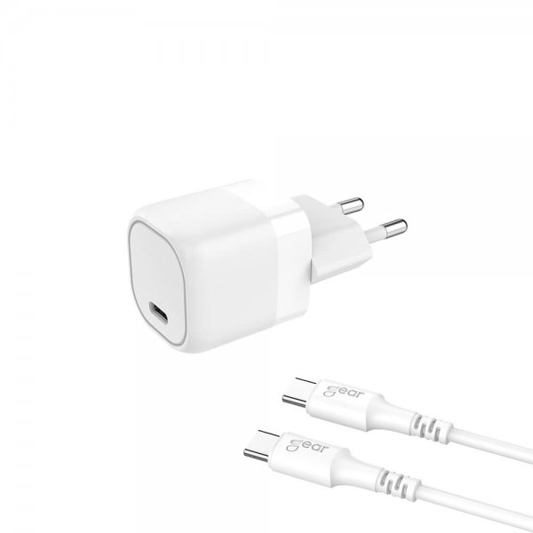 Charger 1xUSB-C PD/PPS 25W Cable USB-C-USB-C 1m