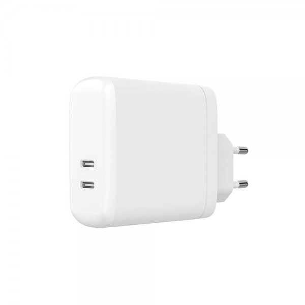 Charger 2xUSB-C PD 60W White