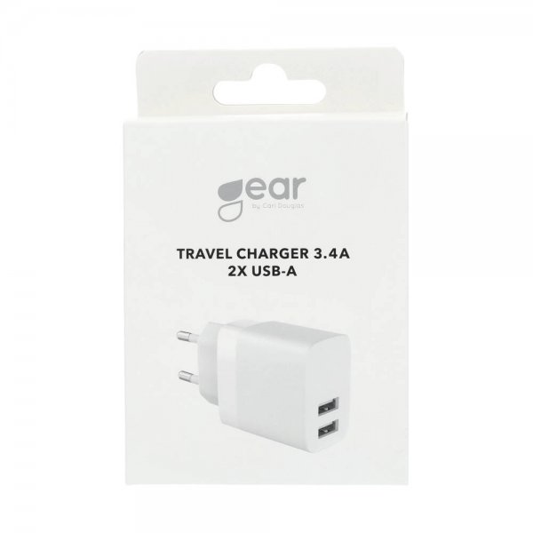 Charger 2xUSB-A 34A White