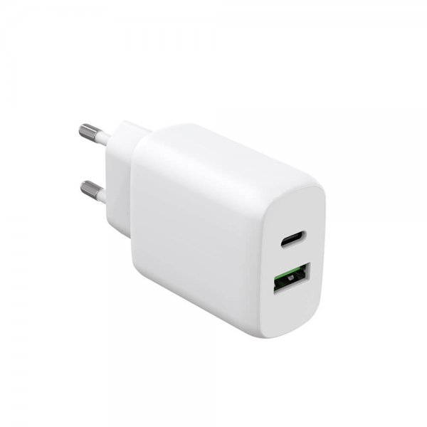 Charger PD/PPS Travel Charger 30W + QC 18W White