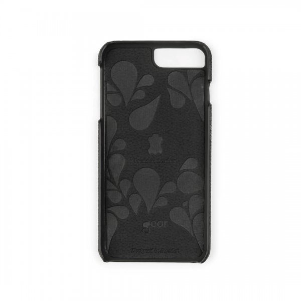 iPhone 6/6S Plus/iPhone 7 Plus/iPhone 8 Plus Case Genuine Leather Black