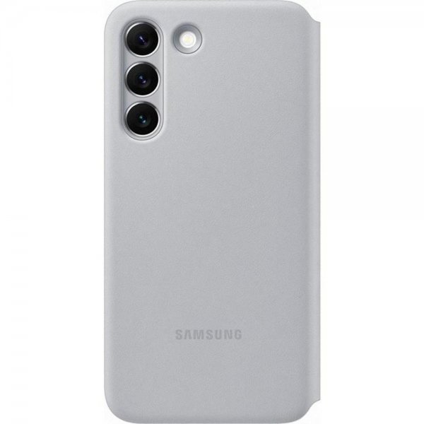 Original Galaxy S22 Plus Cover Smart LED View Light Grey