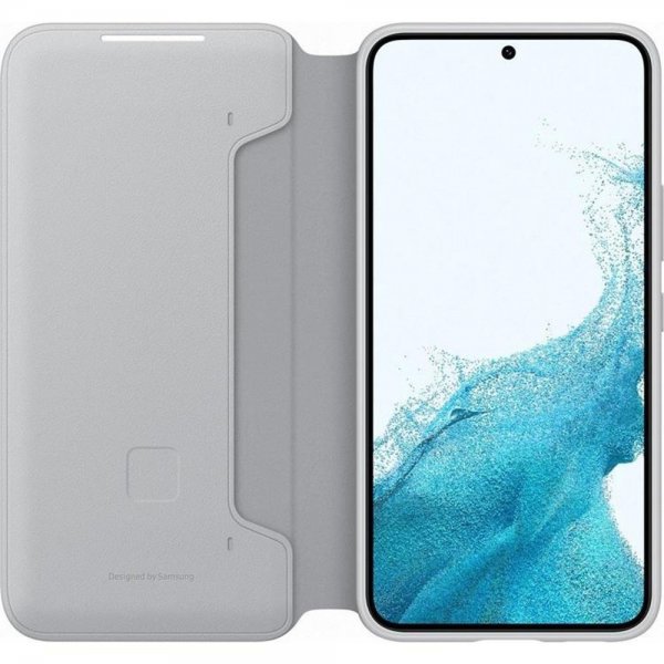 Original Galaxy S22 Plus Cover Smart LED View Light Grey