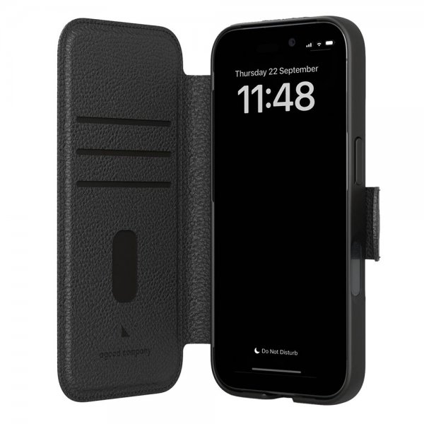 iPhone 15 Cover Circular Wallet Black