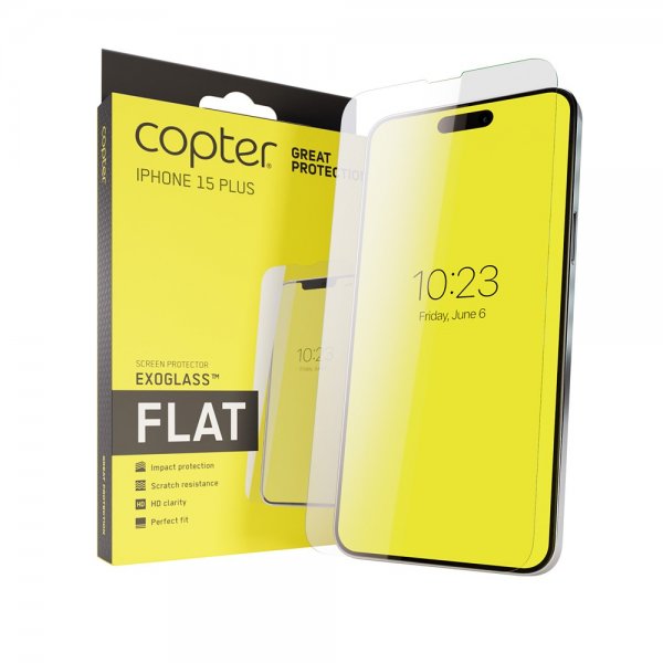 iPhone 15 Plus Screen Protector Exoglass Flat
