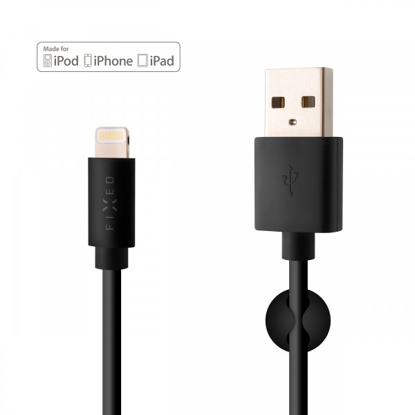 Cable USB-A/Lightning 2m Black