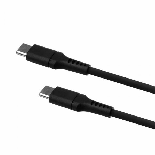 Cable Liquid Silicone USB-C/USB-C 2m Black