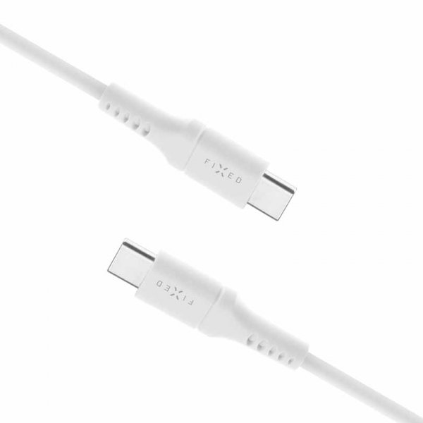 Cable Liquid Silicone USB-C/USB-C 0.5m White
