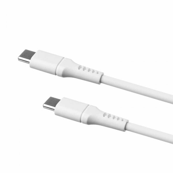 Cable Liquid Silicone USB-C/USB-C 0.5m White