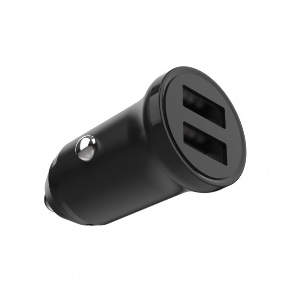 Mini Car charger with Lightning Cable 1m 15W Black