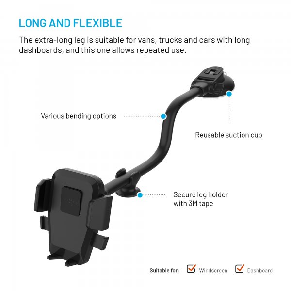 Car holder Flex XL Windshield/Dashboard