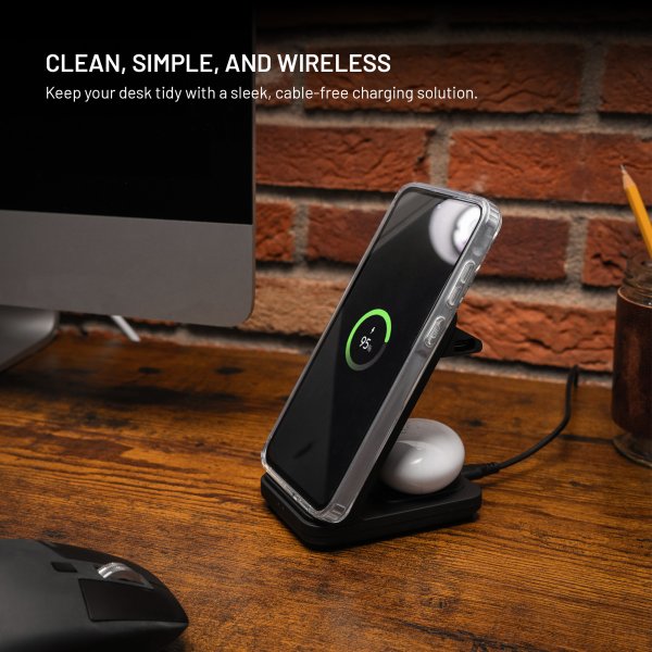 Wireless charger Powerstation for Garmin 3in1 15W Black
