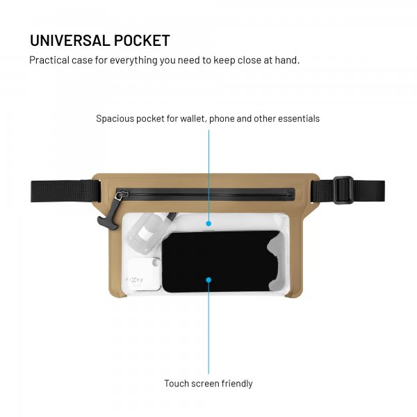 Waterproof Cover for Phones Dry Belt Khaki