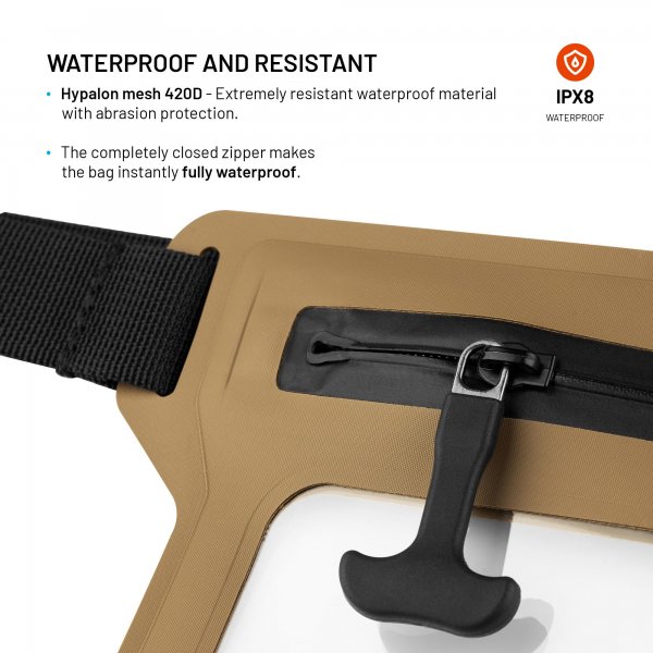 Waterproof Cover for Phones Dry Belt Khaki