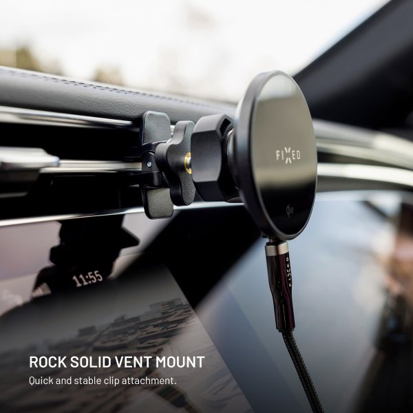 Car holder with Wireless Charging MagRound2 15W MagSafe