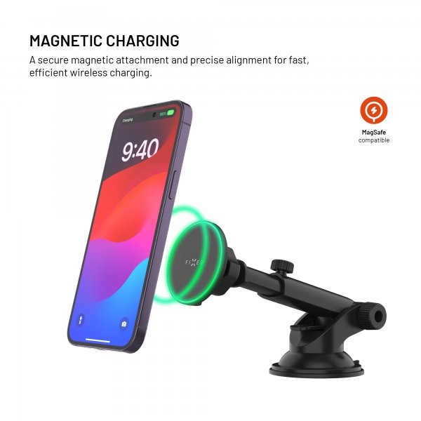 Car holder MagRound 2 XL Dashboard 15W MagSafe