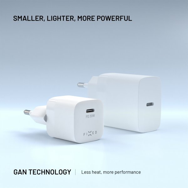 Charger Mini PD 30W GaN USB-C White