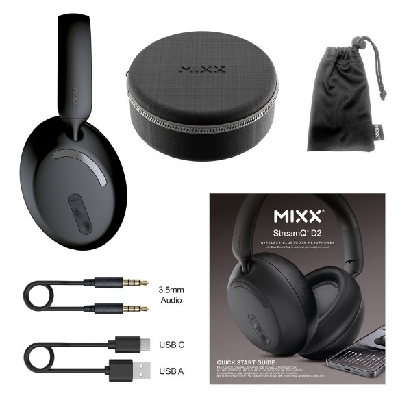 Wireless Headphones StreamQ D2 Black