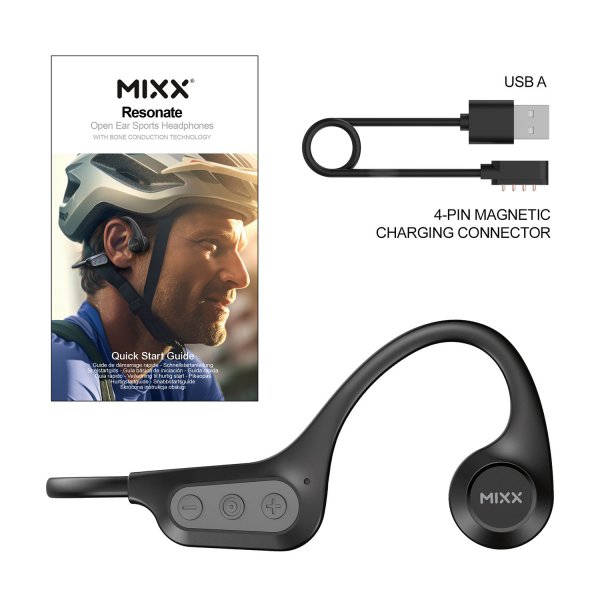 Wireless Headphones Resonate Bone Conduction Black