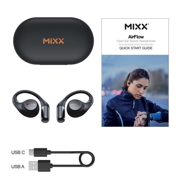 Wireless Sport Headphones AirFlow Black