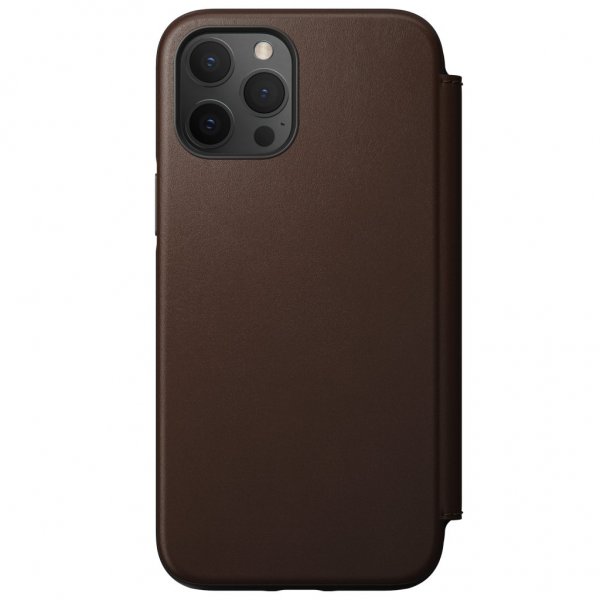 iPhone 12 Pro Max Cover Rugged Folio MagSafe Rustic Brown