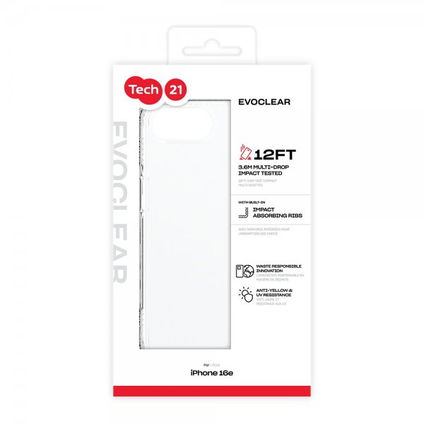 iPhone 16e/17e Case EvoClear Transparent