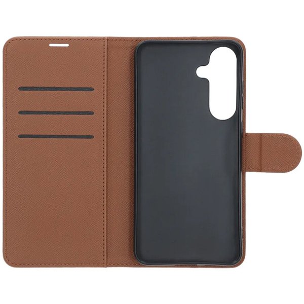 Samsung Galaxy S25 FE Cover with Card Slot Stand Function Brown