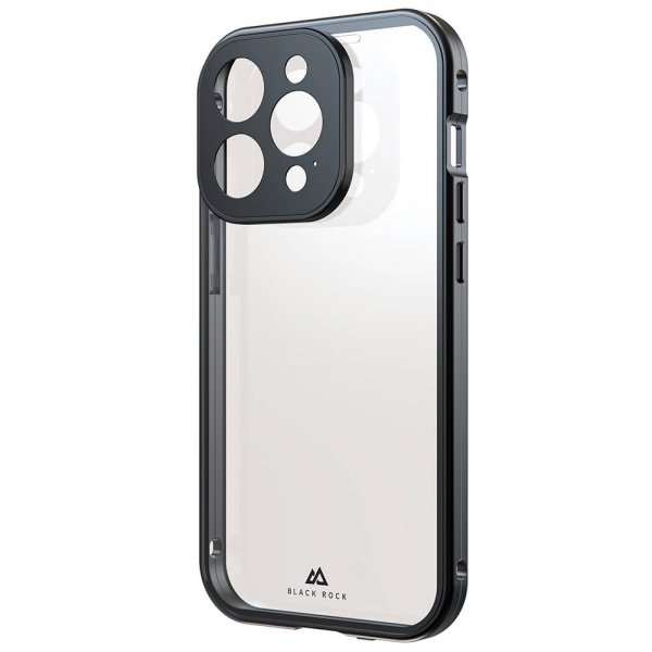 iPhone 15 Pro Case 360 Glass Transparent Black