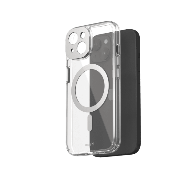 iPhone 15 Case iGlaze MagSafe Luna Silver