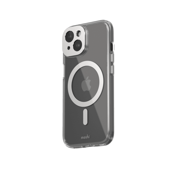 iPhone 15 Case iGlaze MagSafe Luna Silver