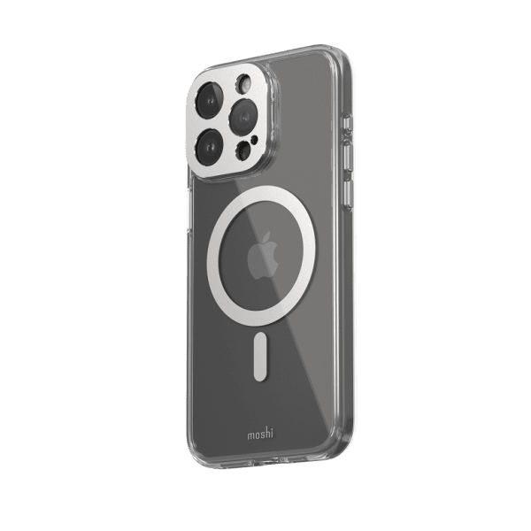 iPhone 15 Pro Max Case iGlaze MagSafe Luna Silver