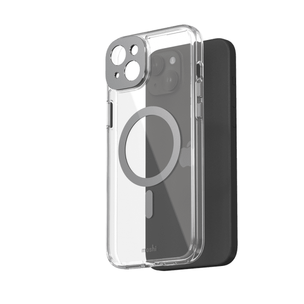 iPhone 15 Plus Case iGlaze MagSafe Meteorite Gray